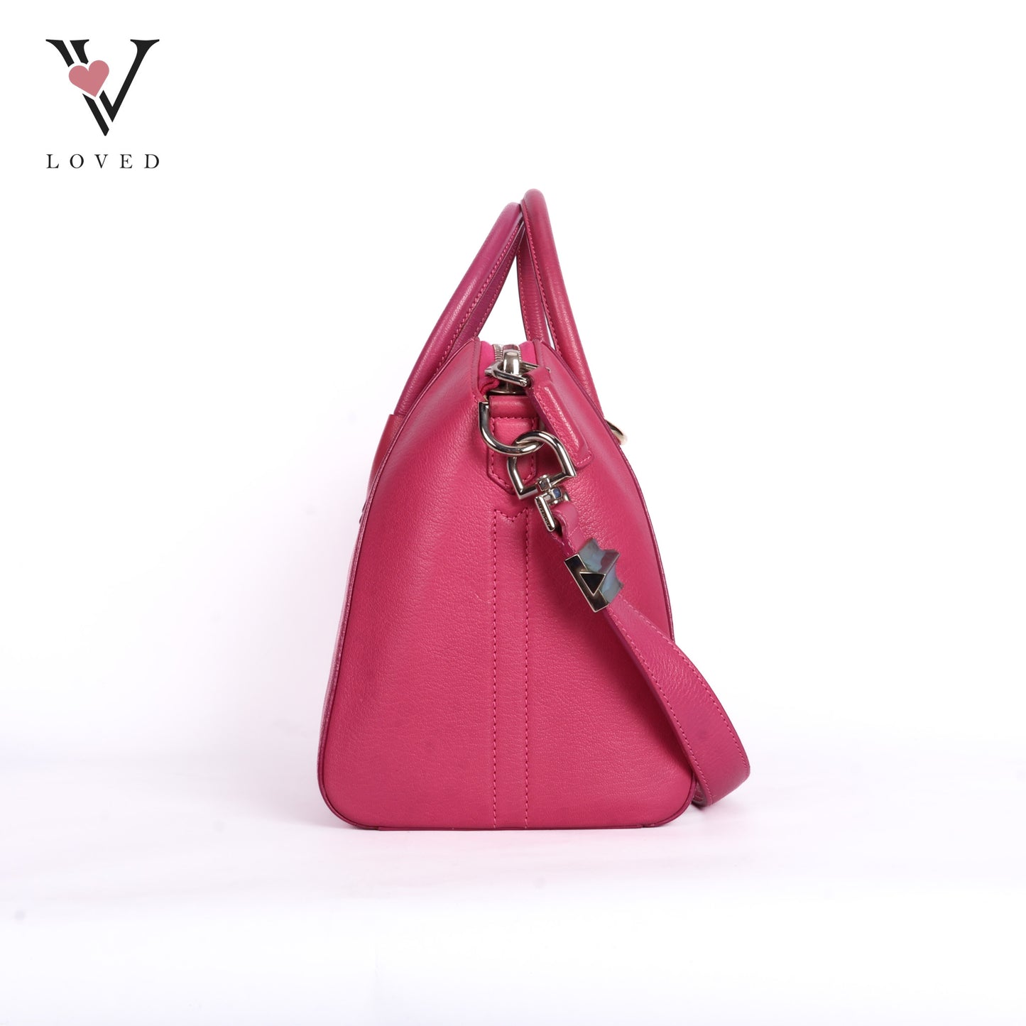 Antigona Small In Pink Goat Leather