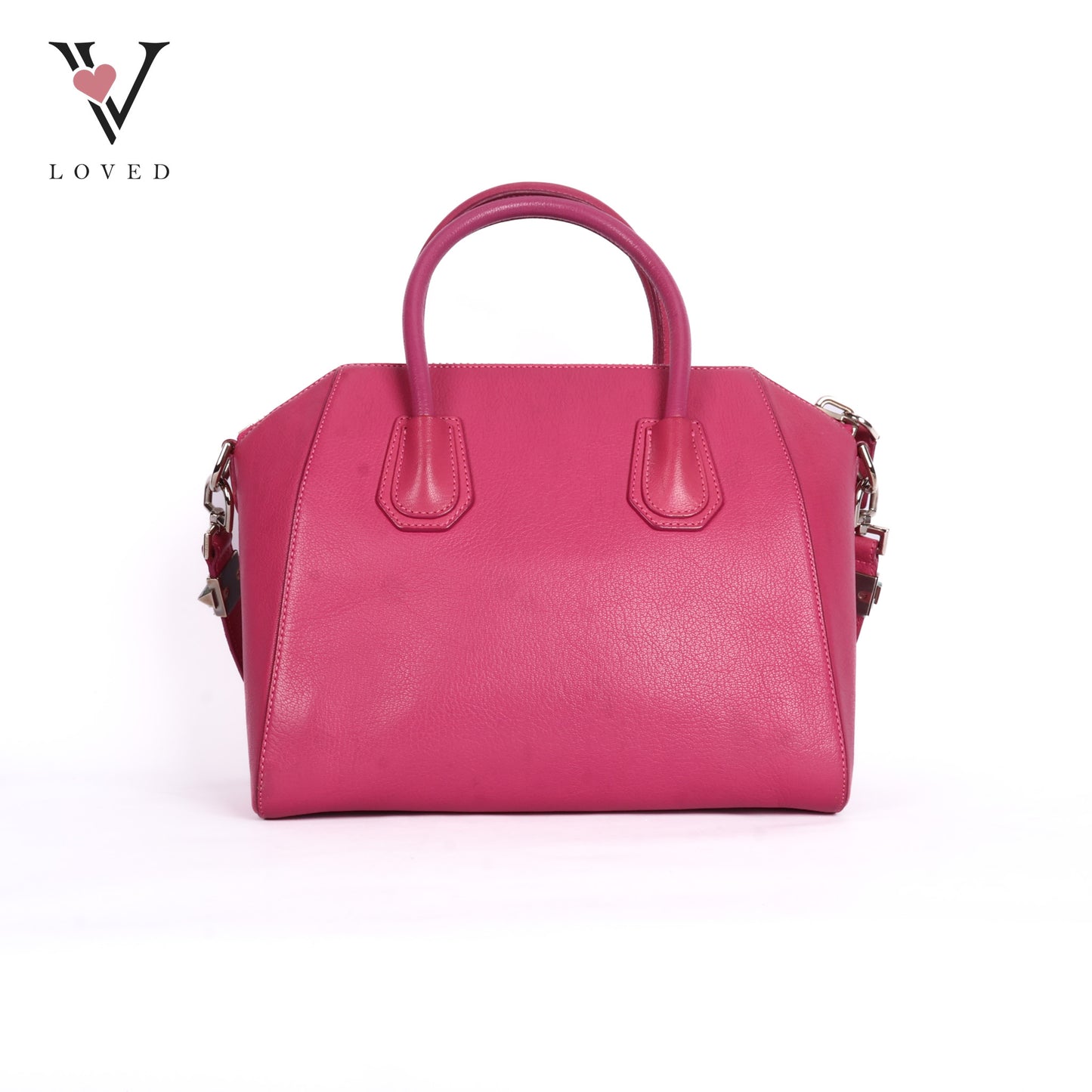Antigona Small In Pink Goat Leather