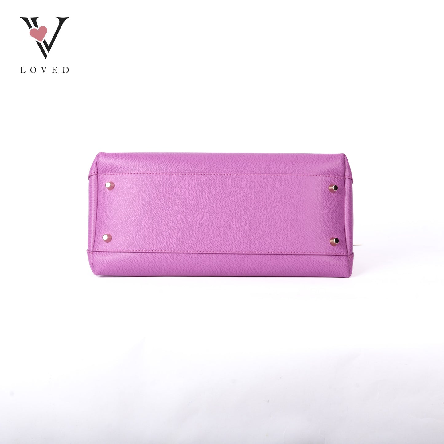 Piper Purple Leather Dome Handbag