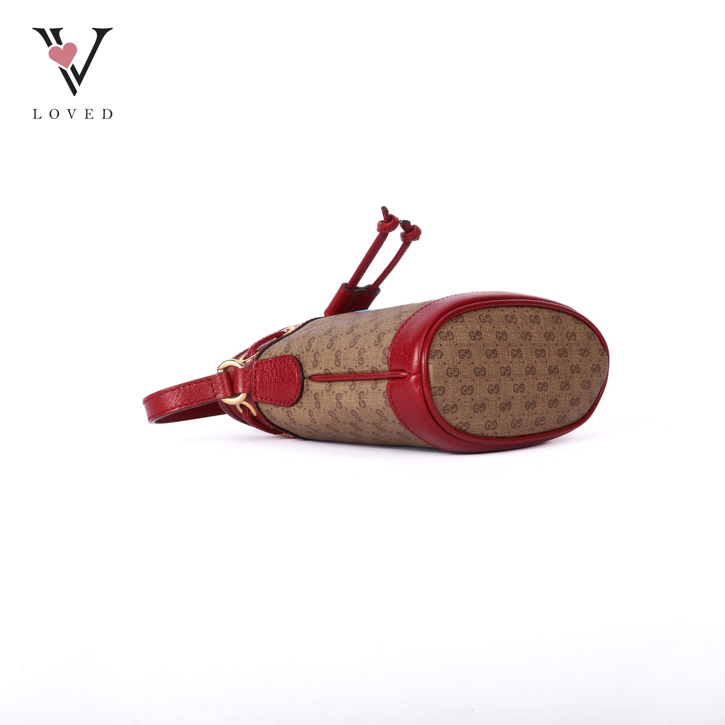 Gucci x Doraemon Bucket Bag Mini in Ebony and Beige