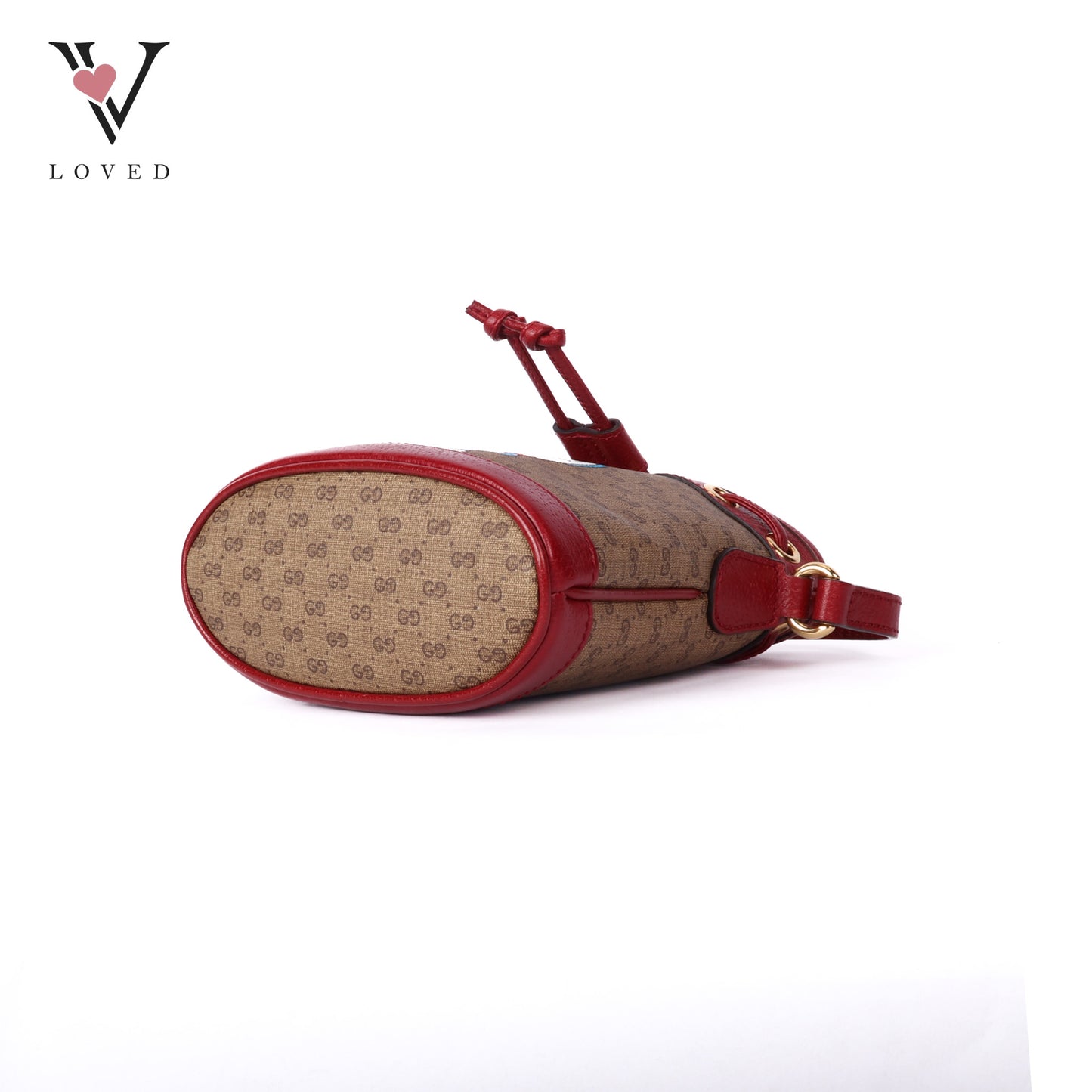 Gucci x Doraemon Bucket Bag Mini in Ebony and Beige