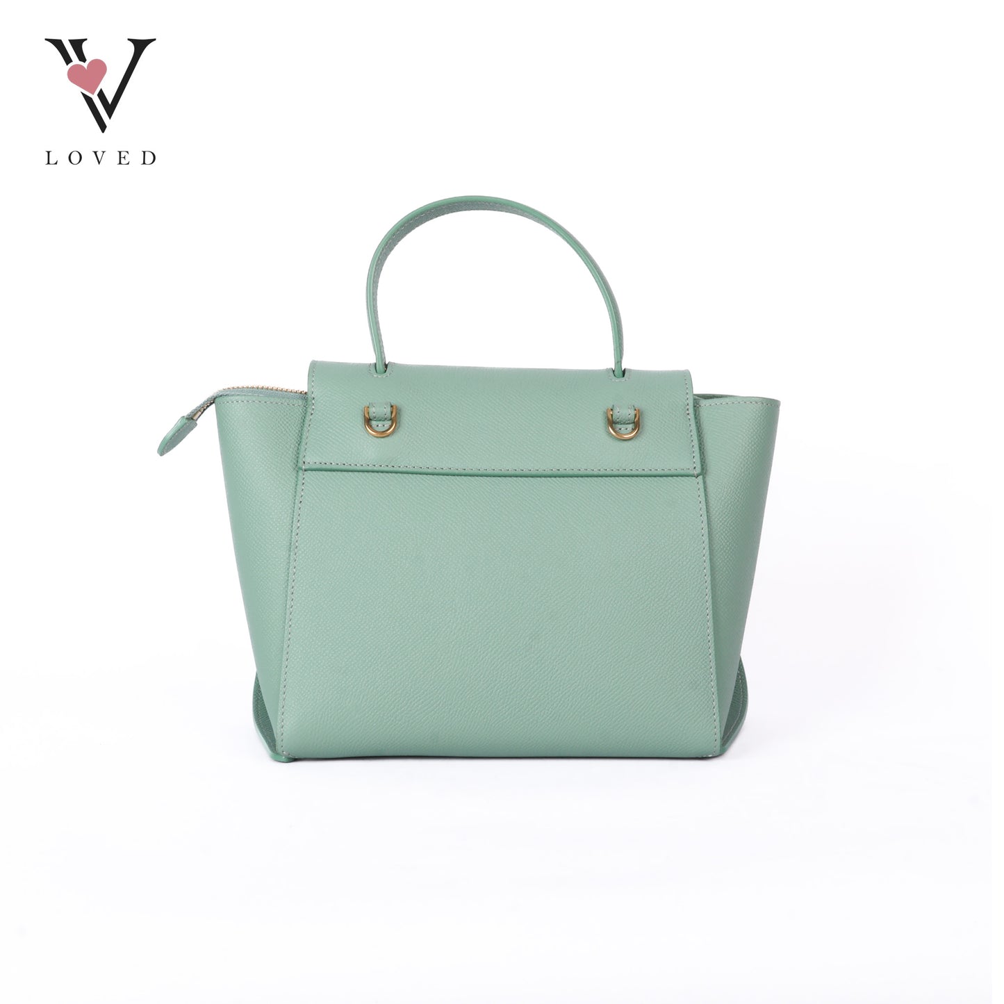 Nano Grained Calfskin Belt Bag Ice Mint