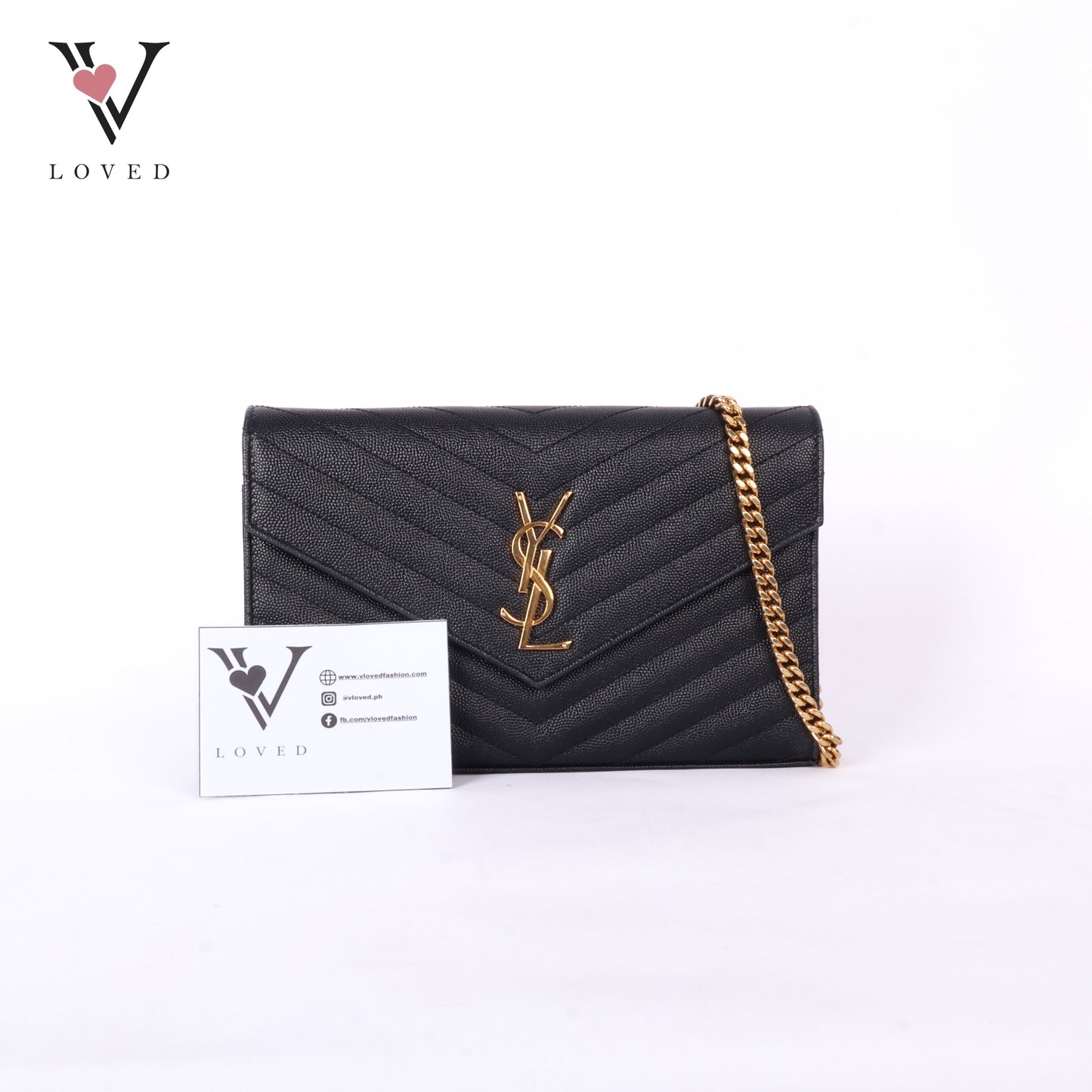 Cassandre Matelasse Leather Wallet On Chain