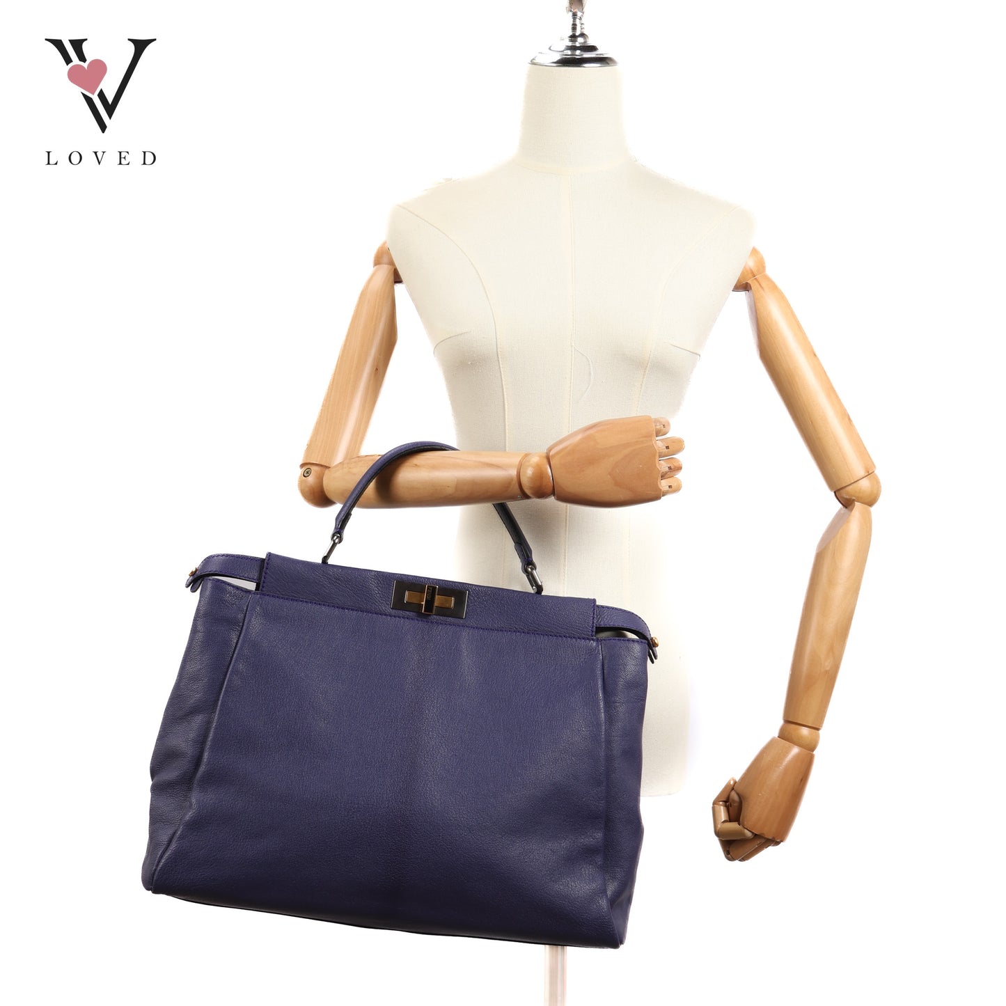 Peekaboo Medium in Viola and Tabacco Calfskin Leather