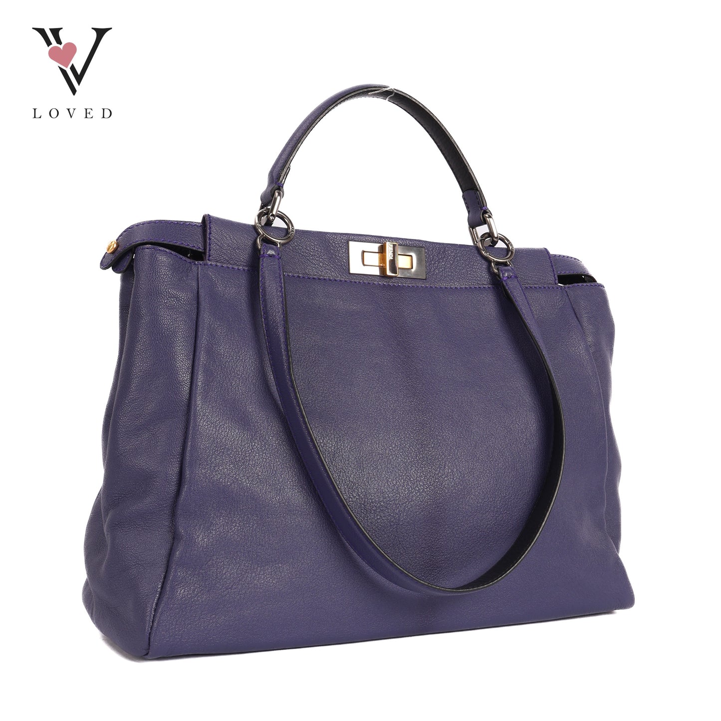 Peekaboo Medium in Viola and Tabacco Calfskin Leather