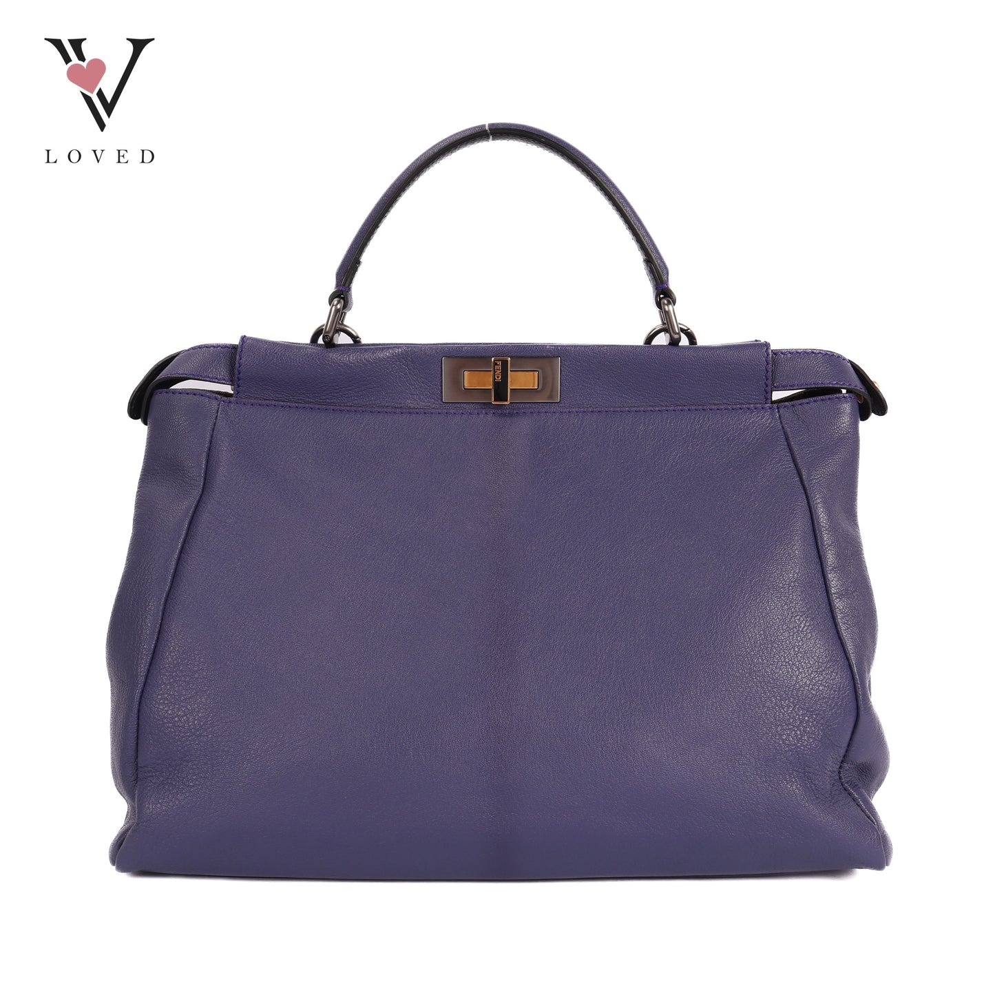 Peekaboo Medium in Viola and Tabacco Calfskin Leather