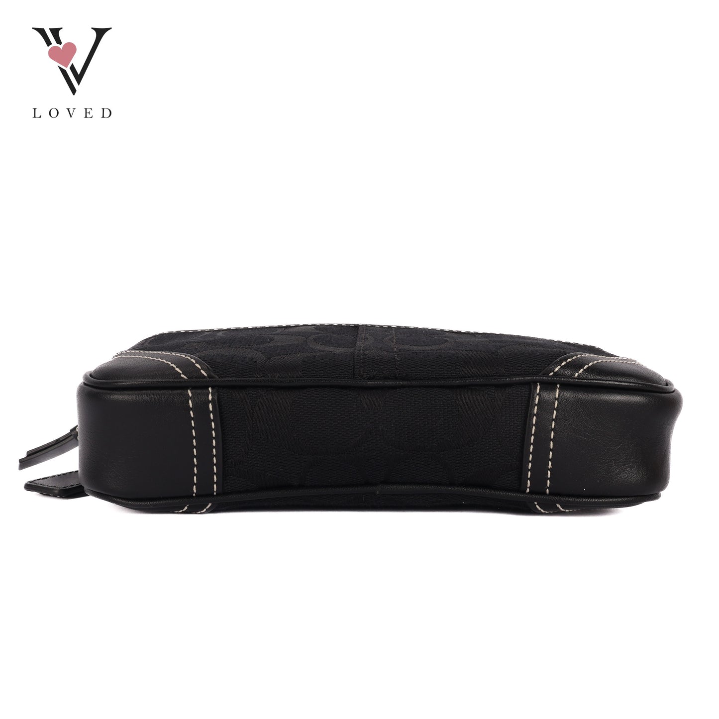 Waist Bag In Canvas Black Full Pattern