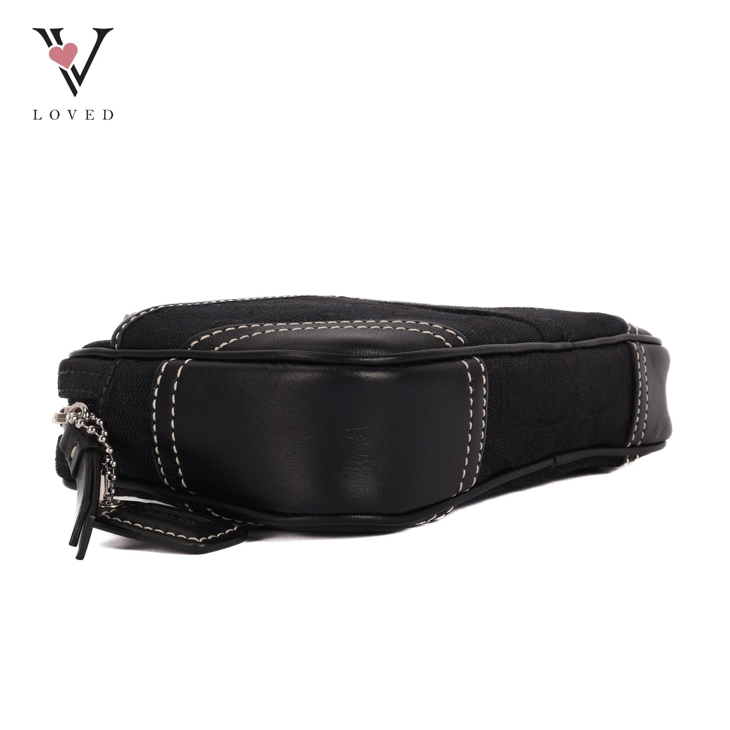 Waist Bag In Canvas Black Full Pattern