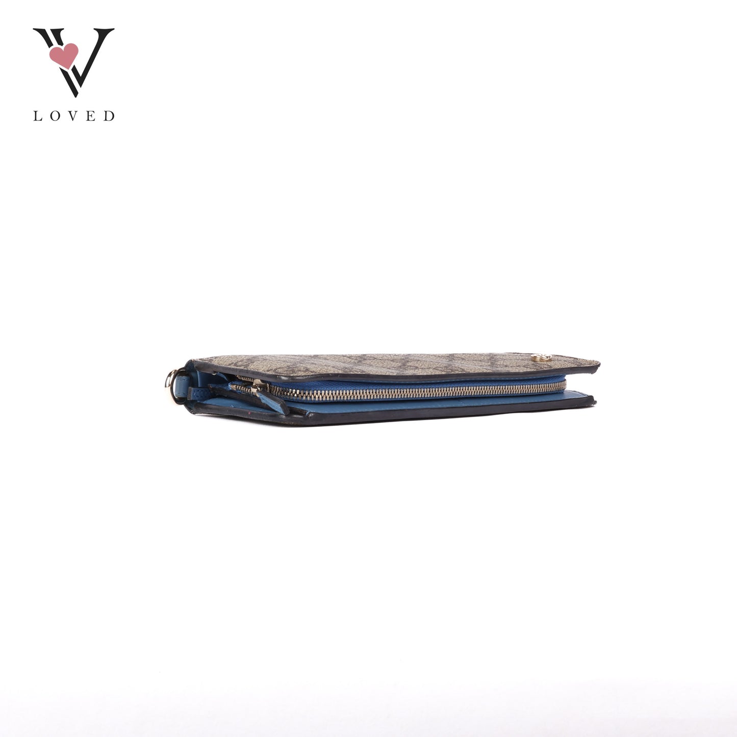 GG Marmont Bi-Color Zip Around Long Wallet