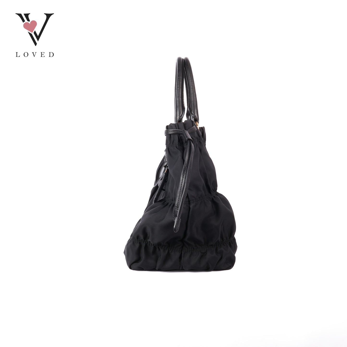 Black Tessuto Nylon Gauffre Tote Bag