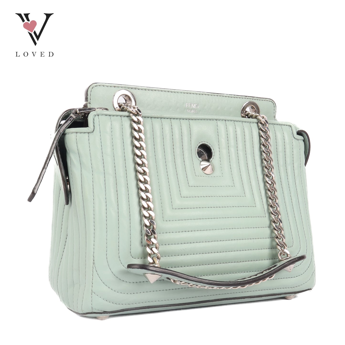 DotCom Click Top Handle Bag Quilted Leather