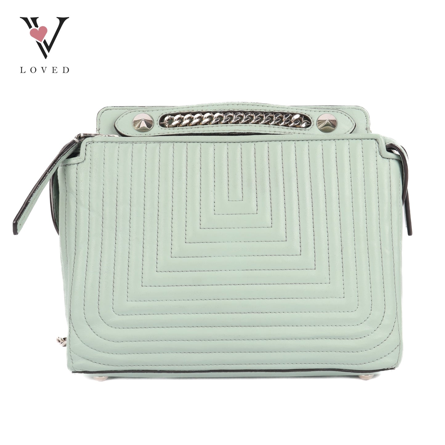 DotCom Click Top Handle Bag Quilted Leather