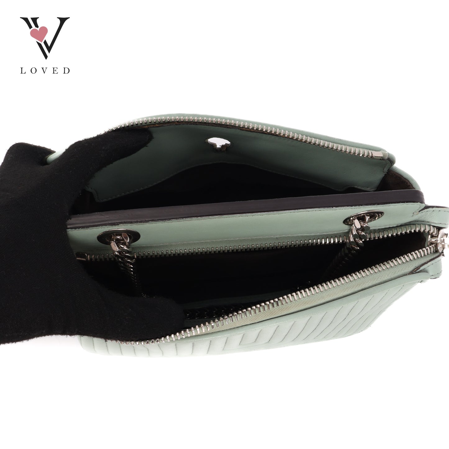 DotCom Click Top Handle Bag Quilted Leather
