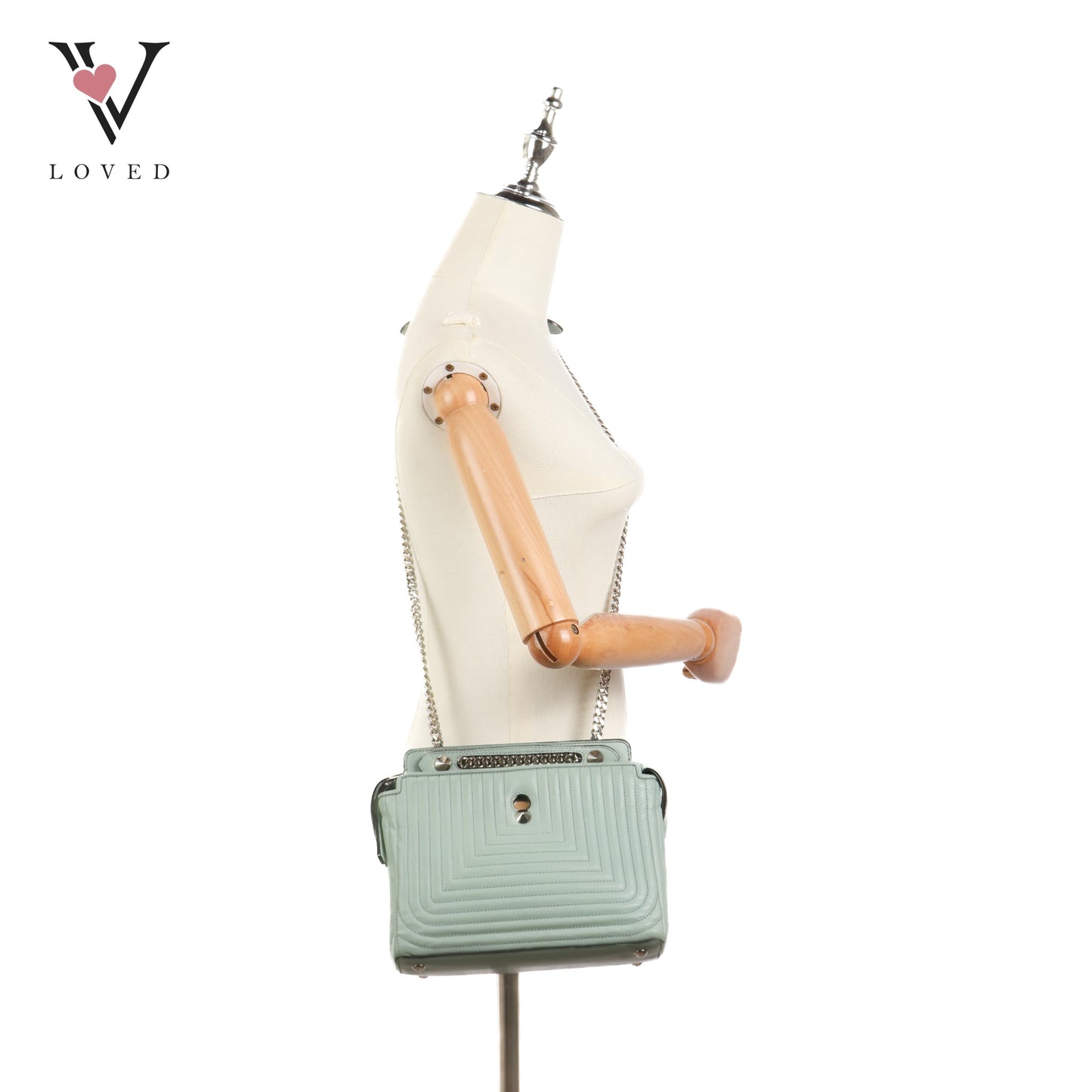 DotCom Click Top Handle Bag Quilted Leather
