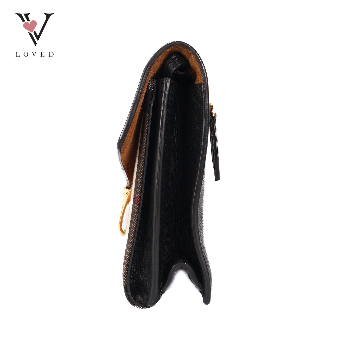 Macken In Small House Check And Black Derby Calfskin Crossbody Bag
