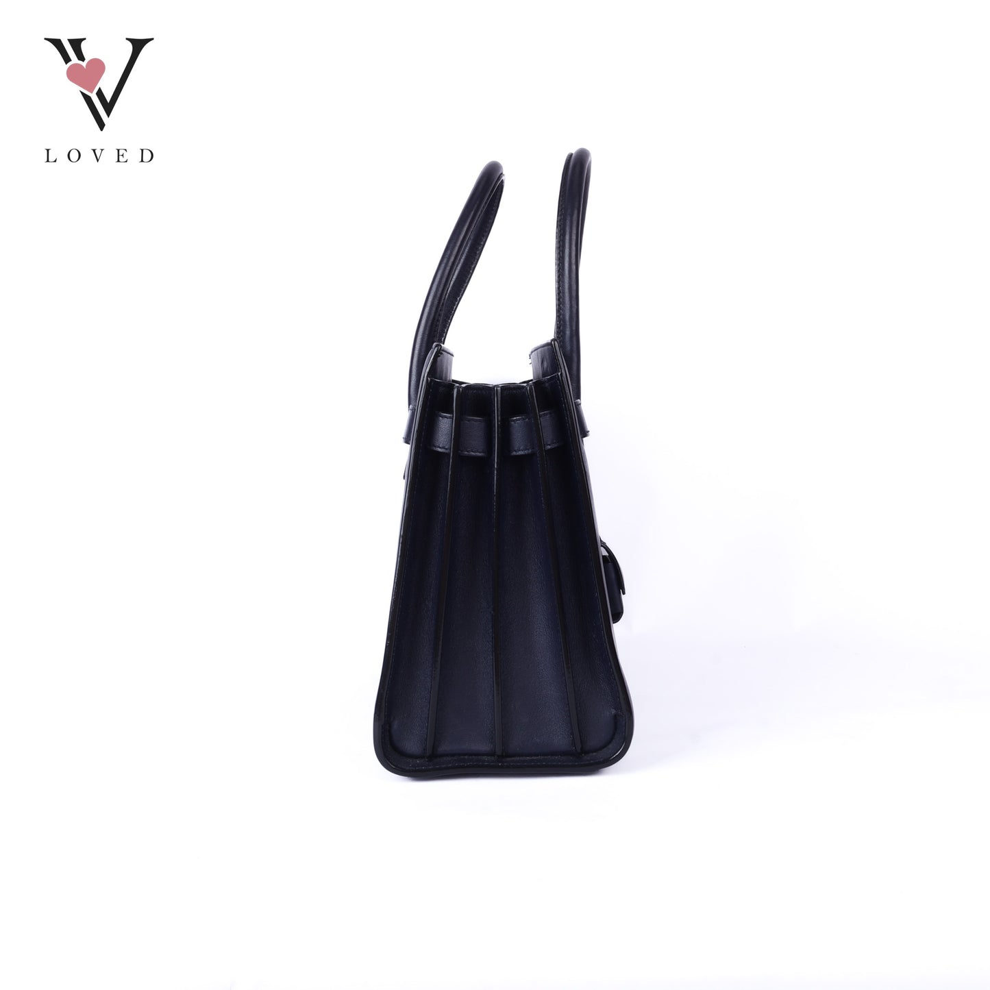 Sac De Jour Baby Black Leather Tote Bag