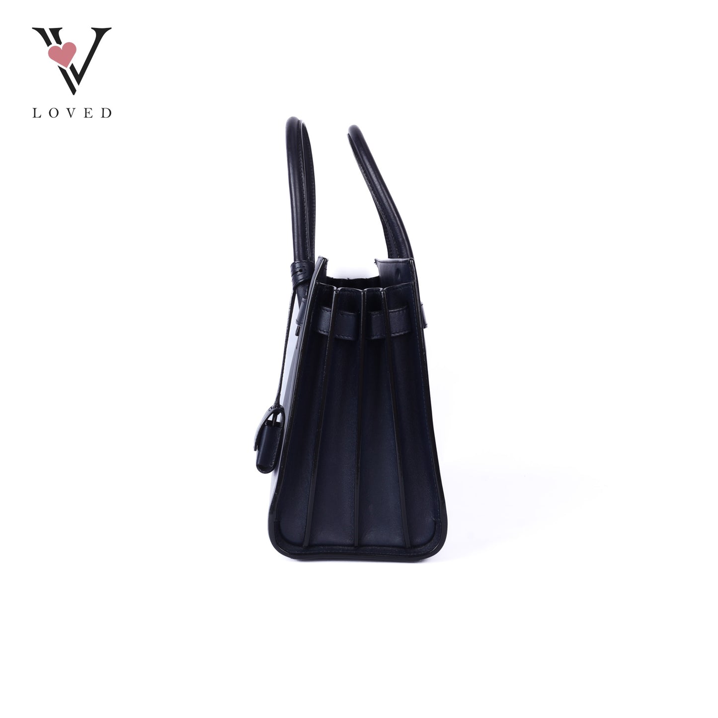 Sac De Jour Baby Black Leather Tote Bag