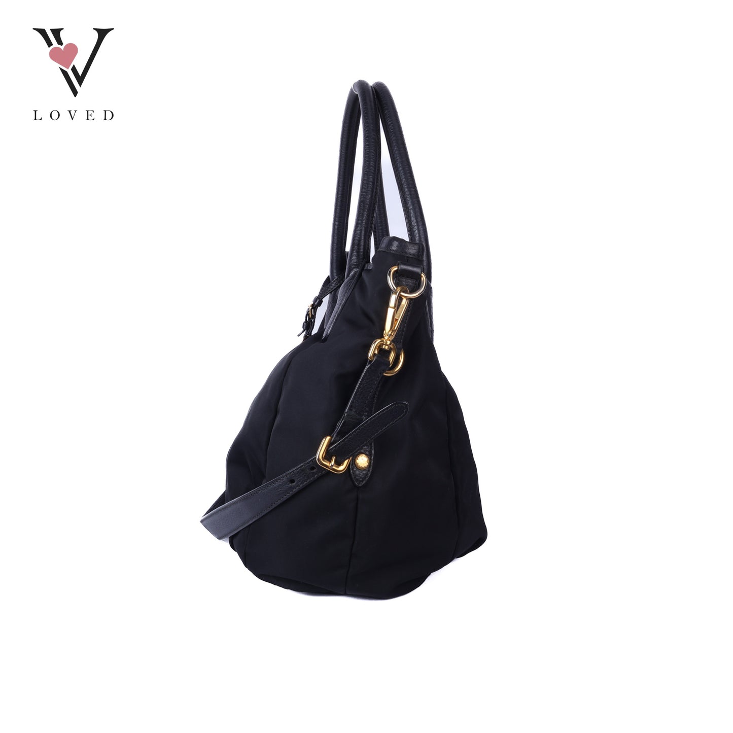 Black Nylon Sacca 2 Manici