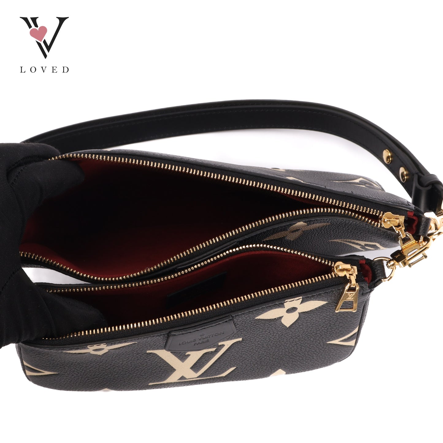 Multi Pochette Accessoires In Black Monogram Empriente Leather