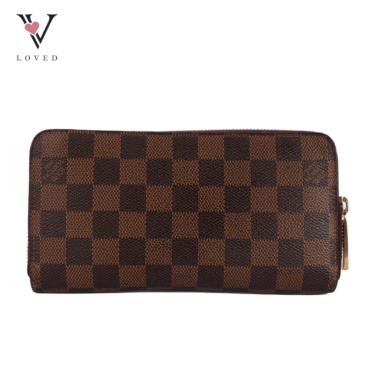 Long Zippy Organizer Wallet In Brown Damier Ebene