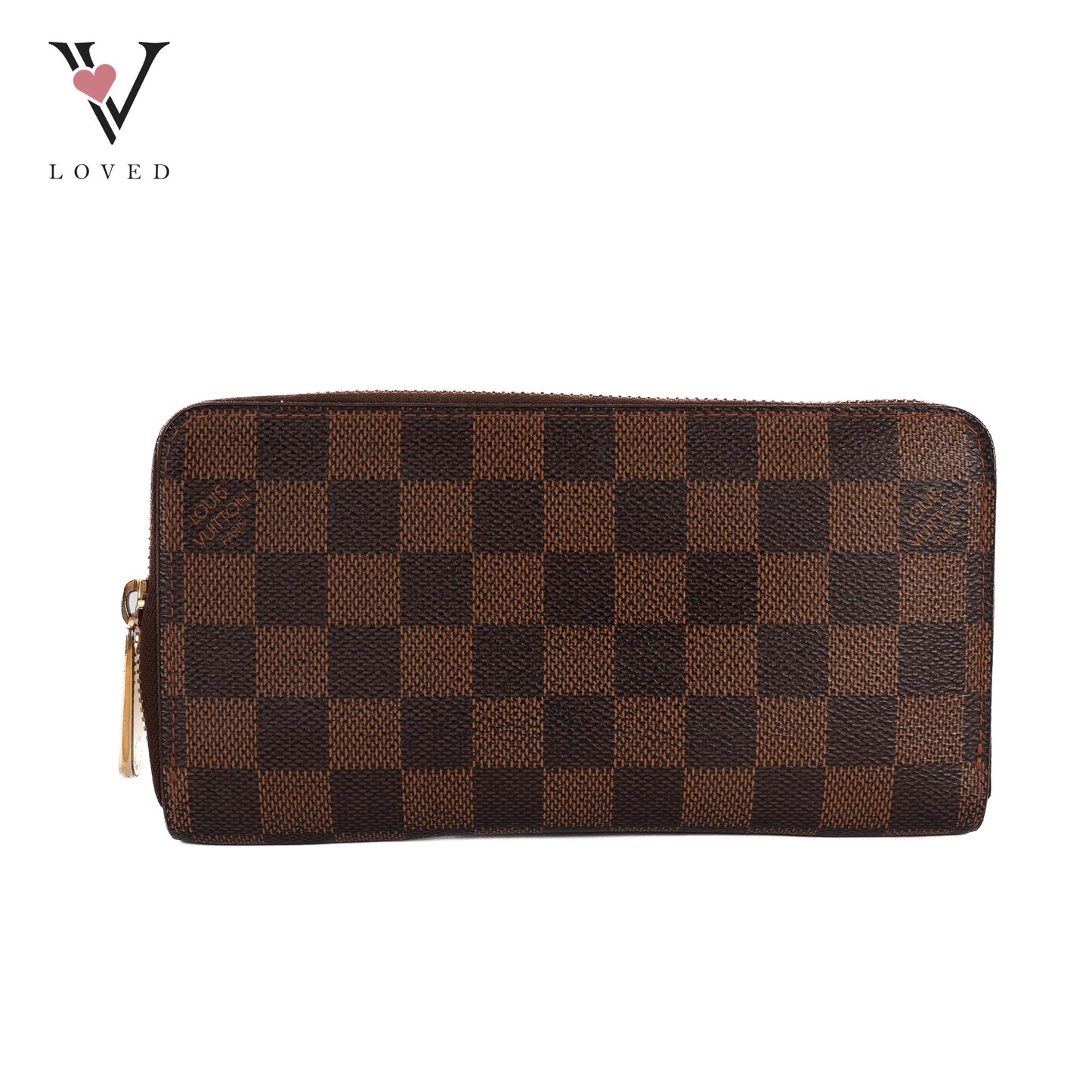 Long Zippy Organizer Wallet In Brown Damier Ebene