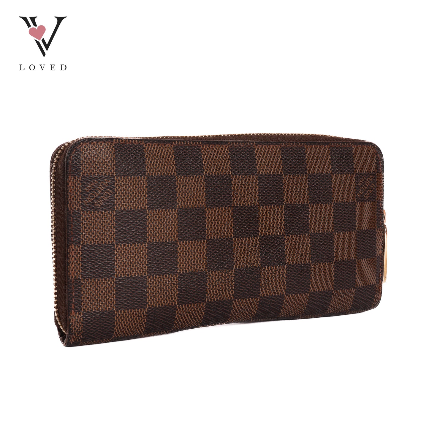 Long Zippy Organizer Wallet In Brown Damier Ebene