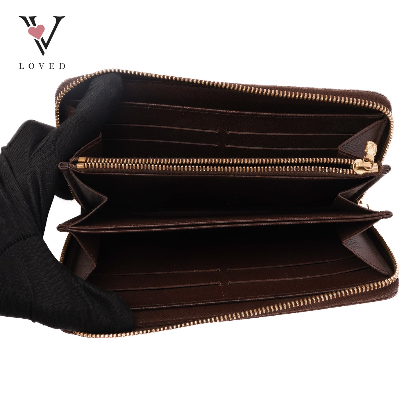 Long Zippy Organizer Wallet In Brown Damier Ebene