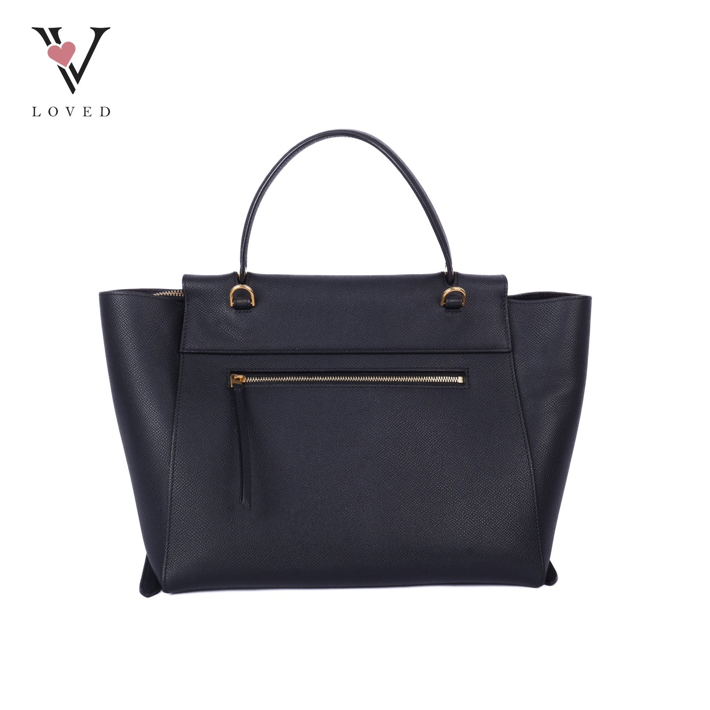 Black Leather Mini Belt Bag