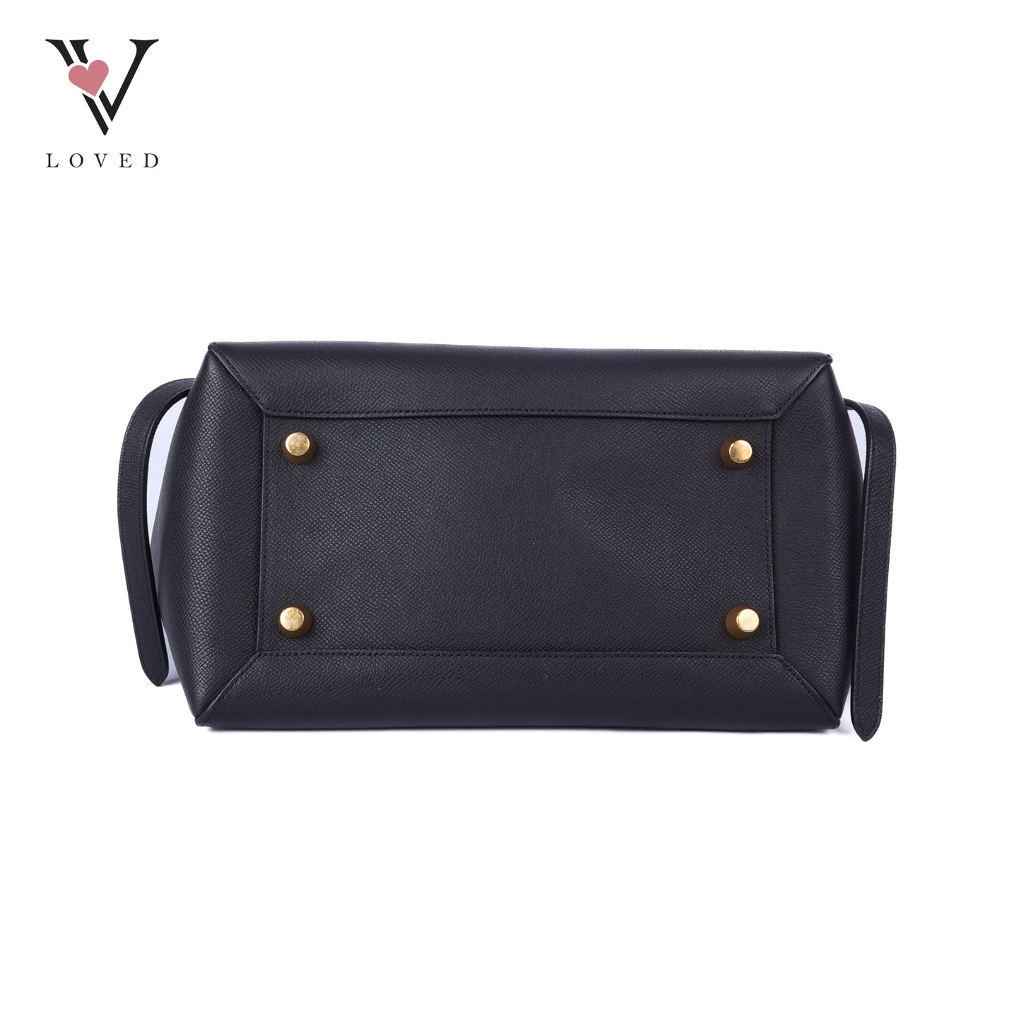 Black Leather Mini Belt Bag