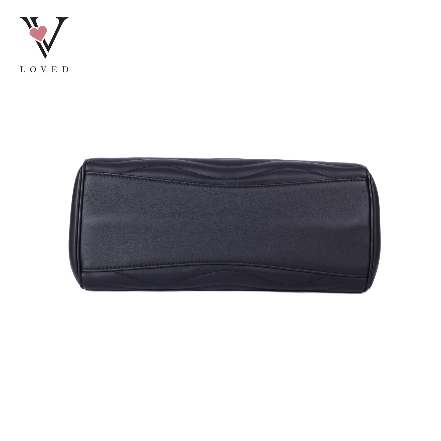 Noir Calf Leather New Wave Chain Tote Bag