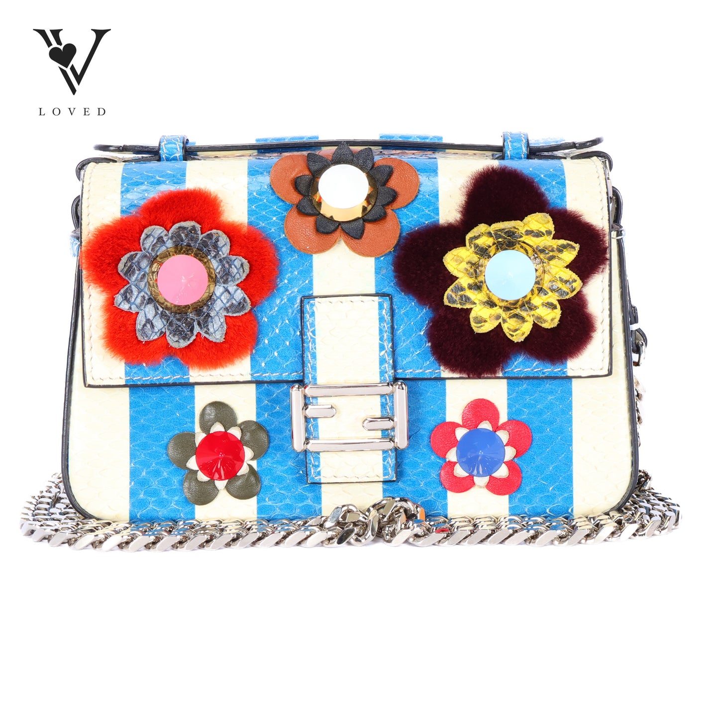 Flowerland Double Baguette Crossbody Bag
