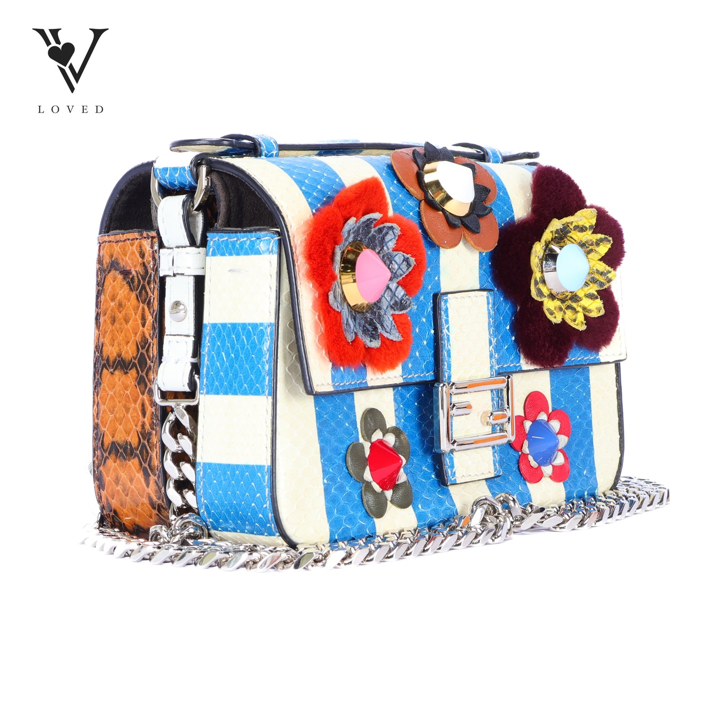 Flowerland Double Baguette Crossbody Bag