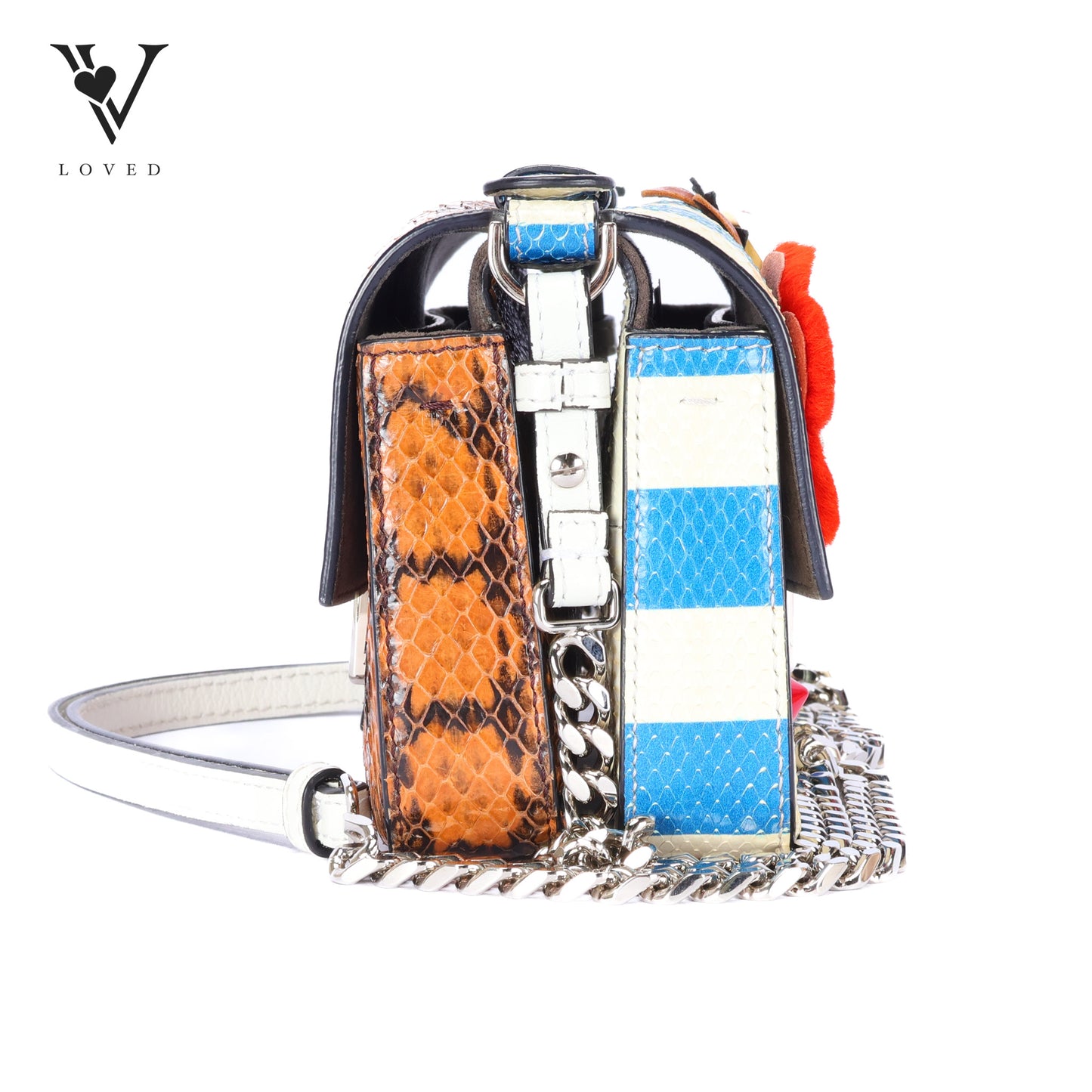 Flowerland Double Baguette Crossbody Bag