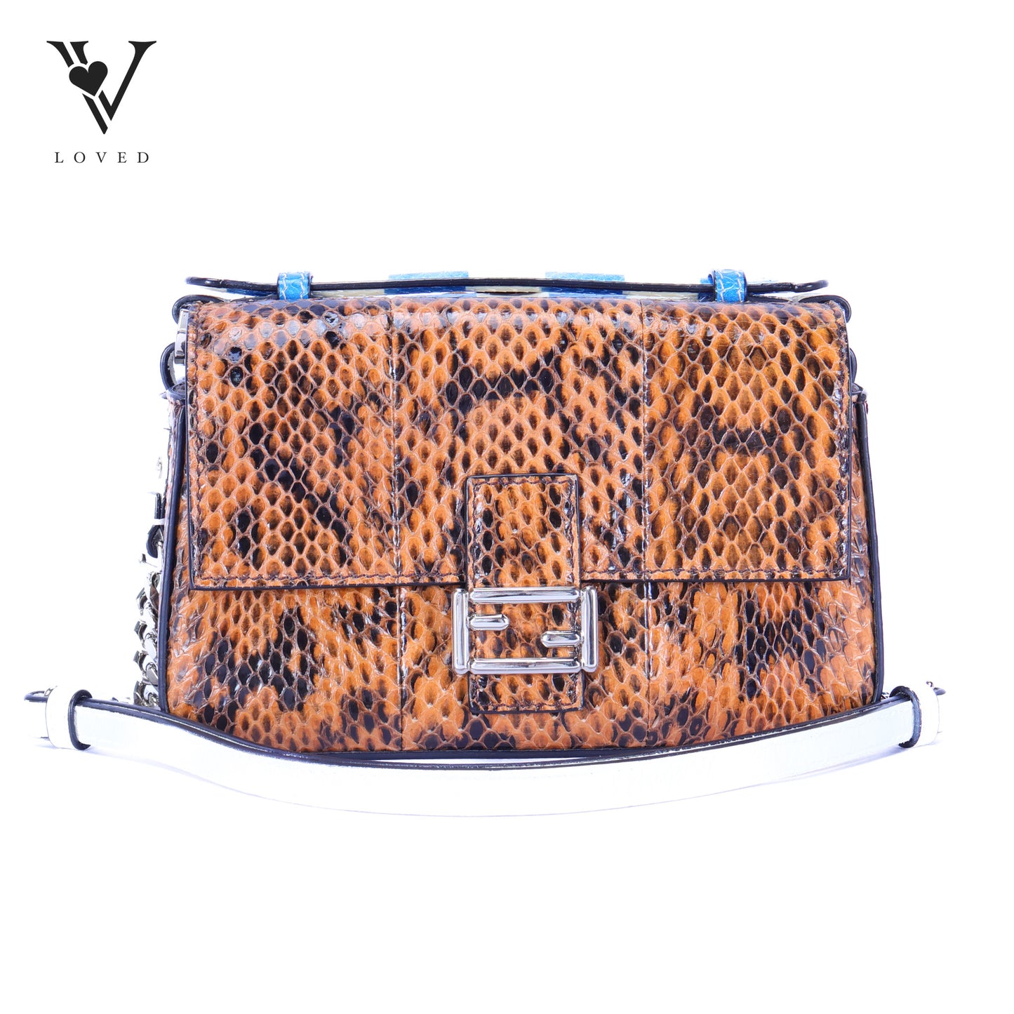 Flowerland Double Baguette Crossbody Bag