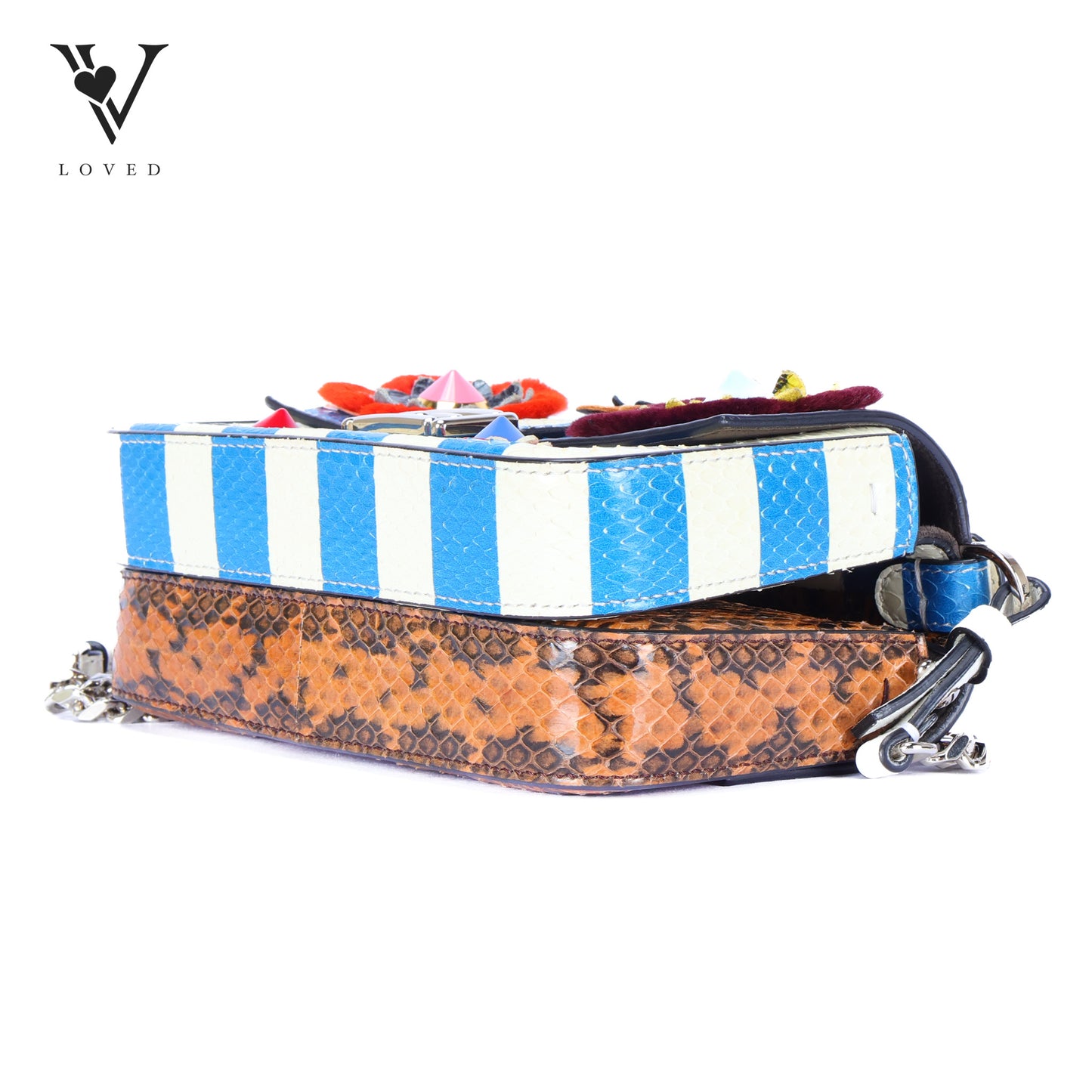 Flowerland Double Baguette Crossbody Bag