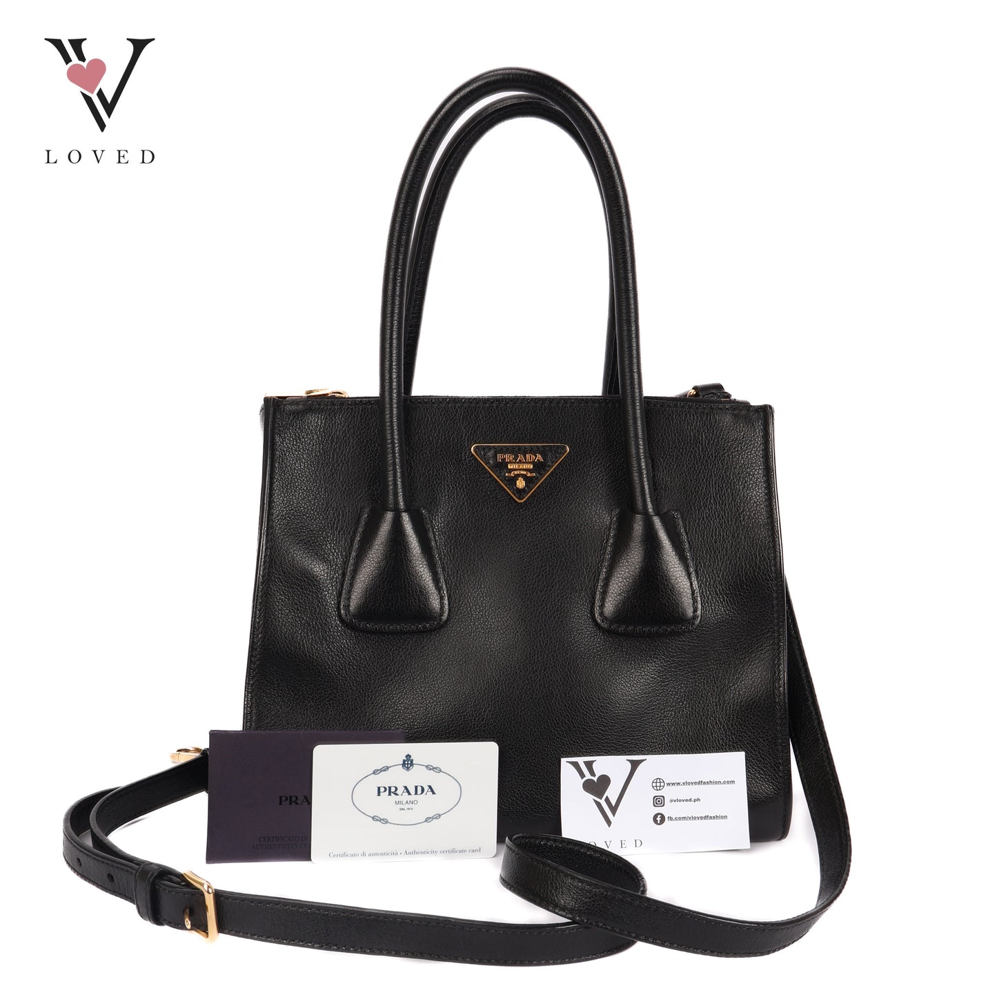 Black Glace Calf Handbag
