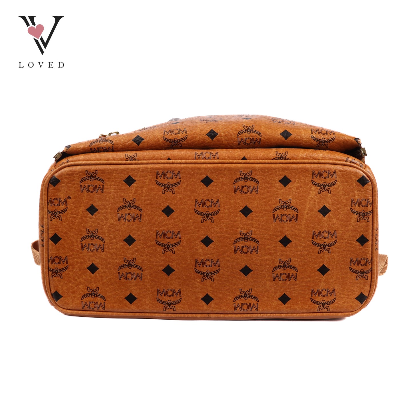 Dual Stark Backpack In Cognac Leather