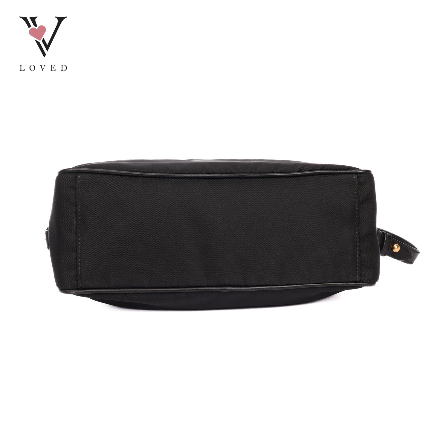 Crossbody Bag In Black Nylon And Leather