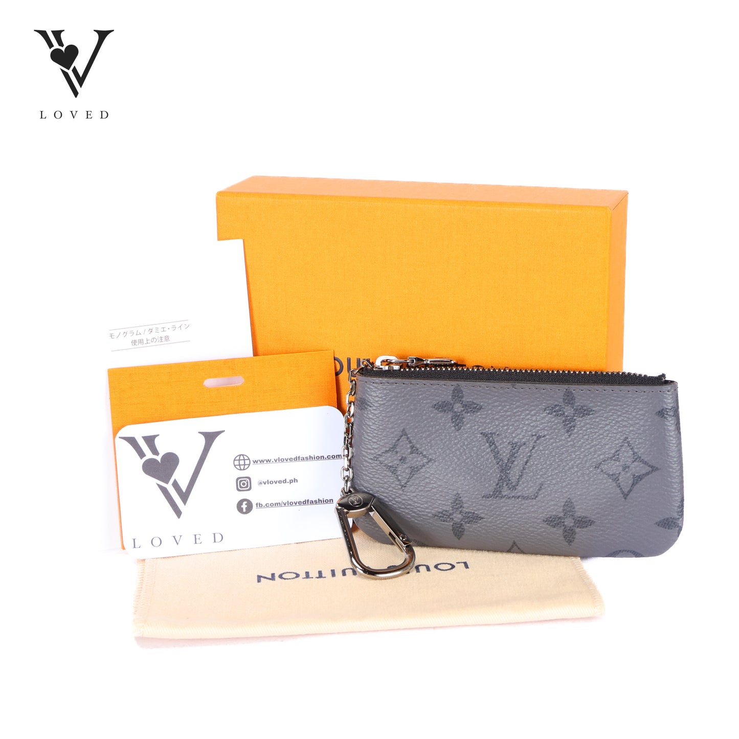 Pochette Clēs in Monogram Eclipse Canvas