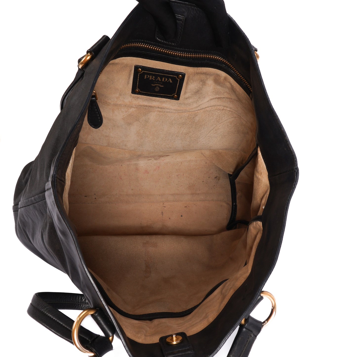 Black Soft Calf Leather Tote Bag