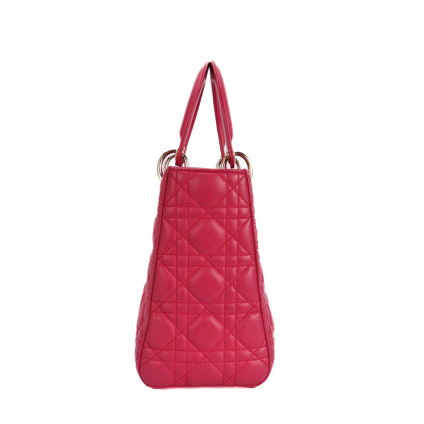 Lady Dior In Pink Leather Bag