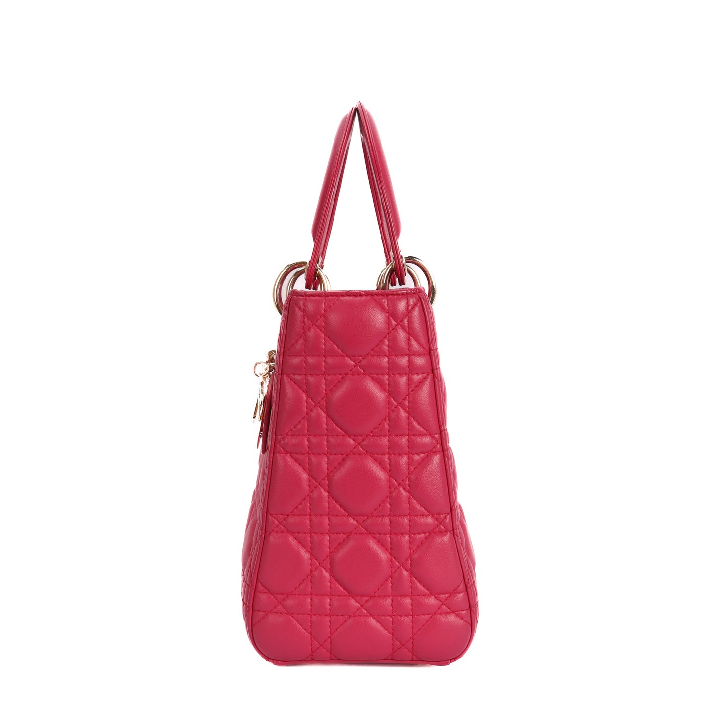 Lady Dior In Pink Leather Bag