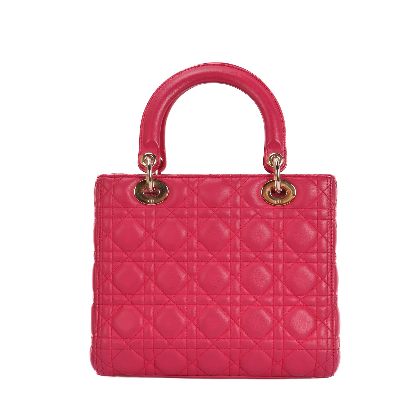 Lady Dior In Pink Leather Bag