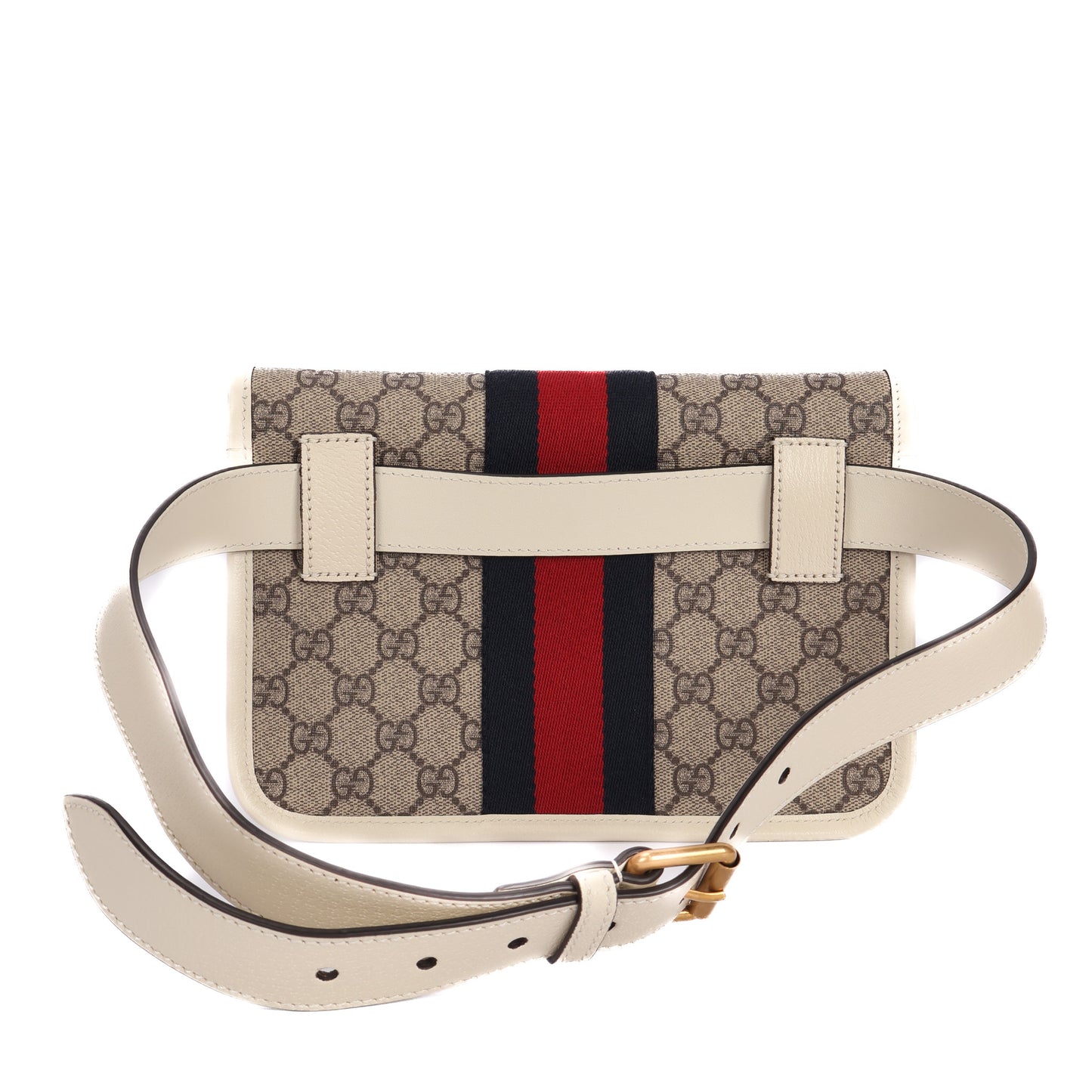 Belt Bag In White & Beige