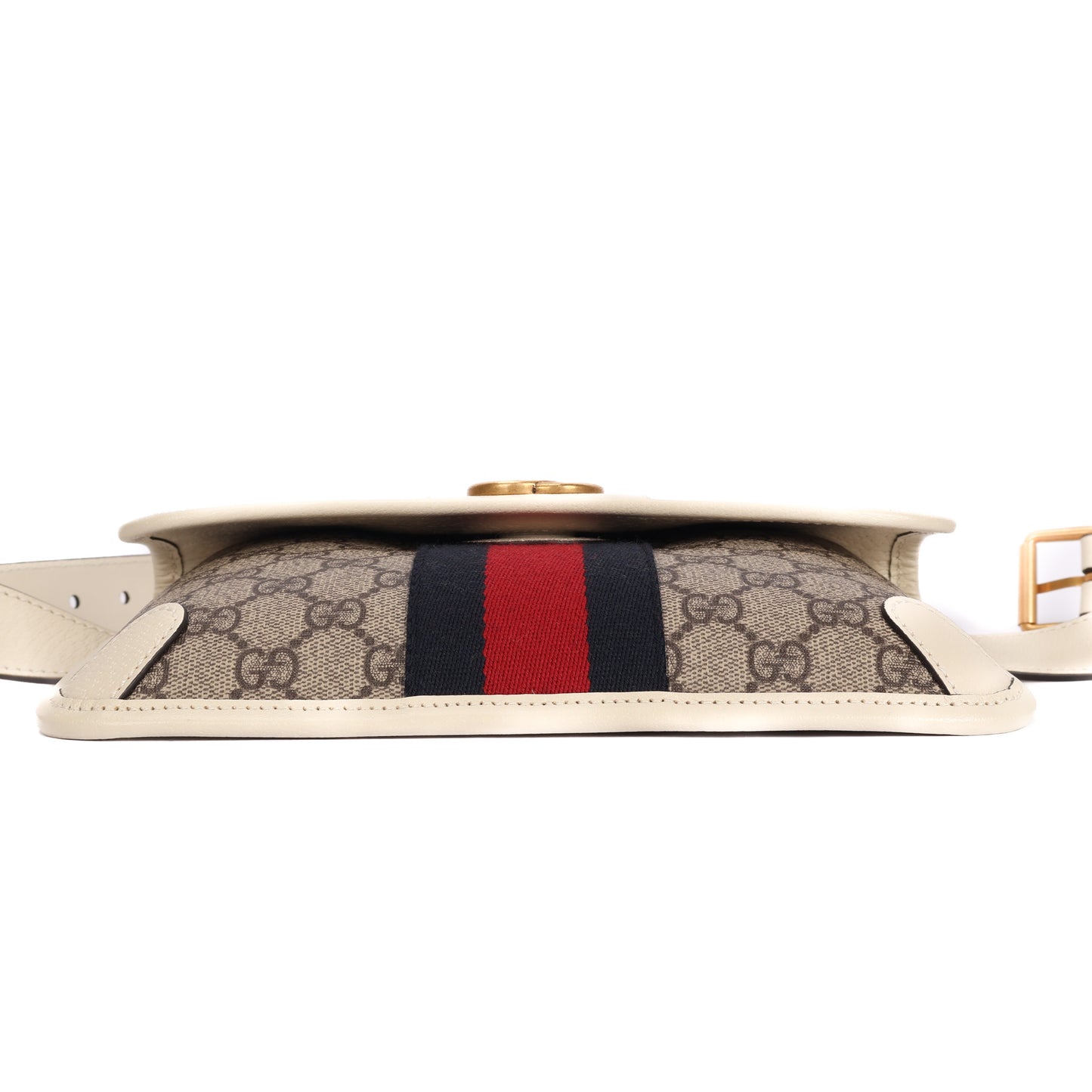 Belt Bag In White & Beige