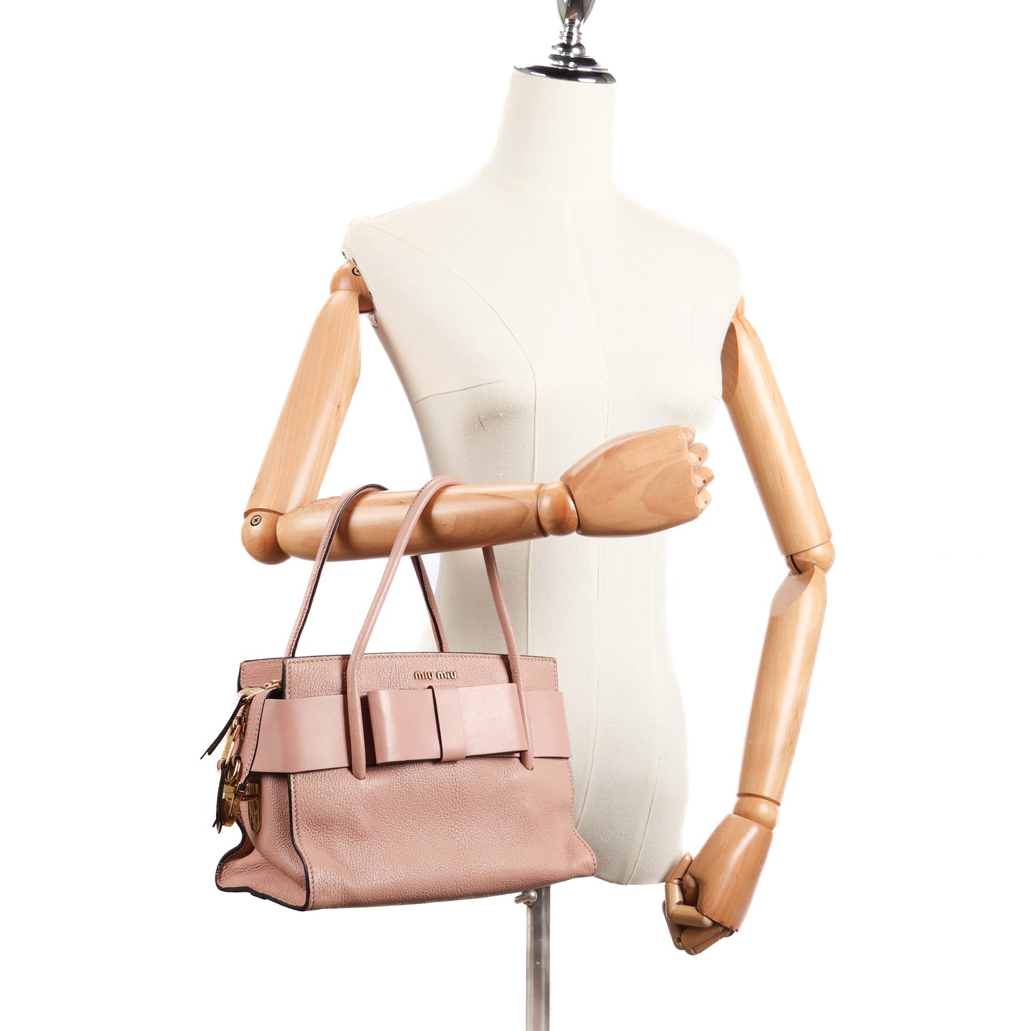 Madras Fiocco Bow Tote Bag