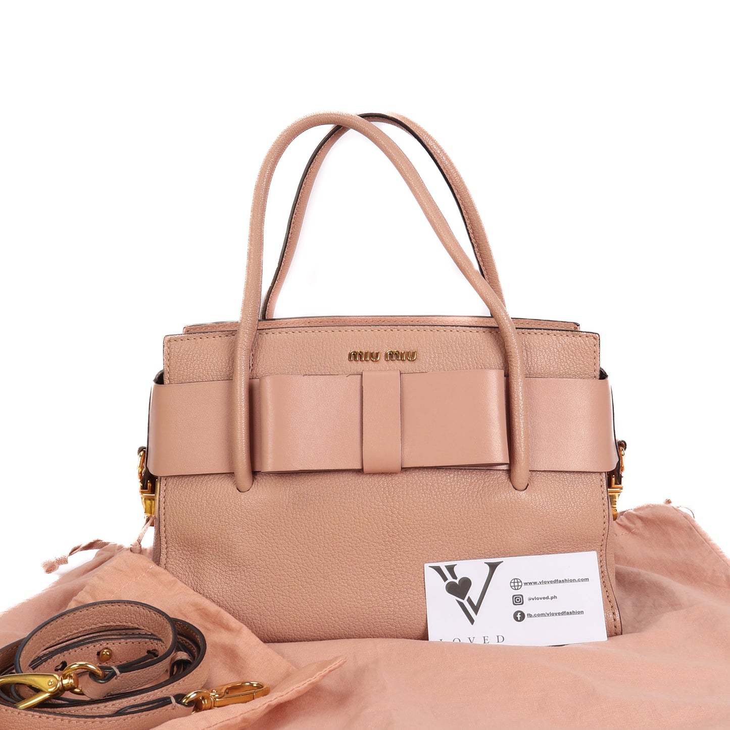 Madras Fiocco Bow Tote Bag