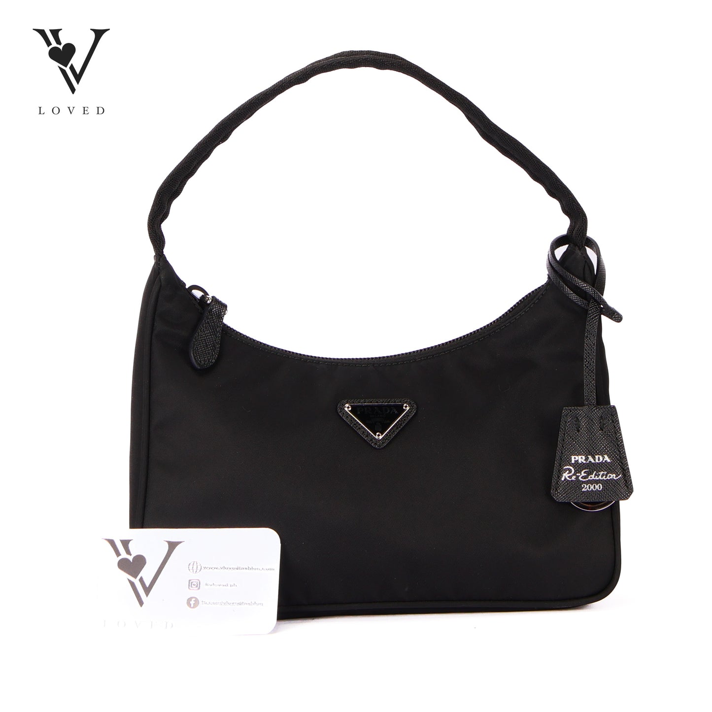 Re-Edition 2000 Mini Bag In Black Tessuto Nylon