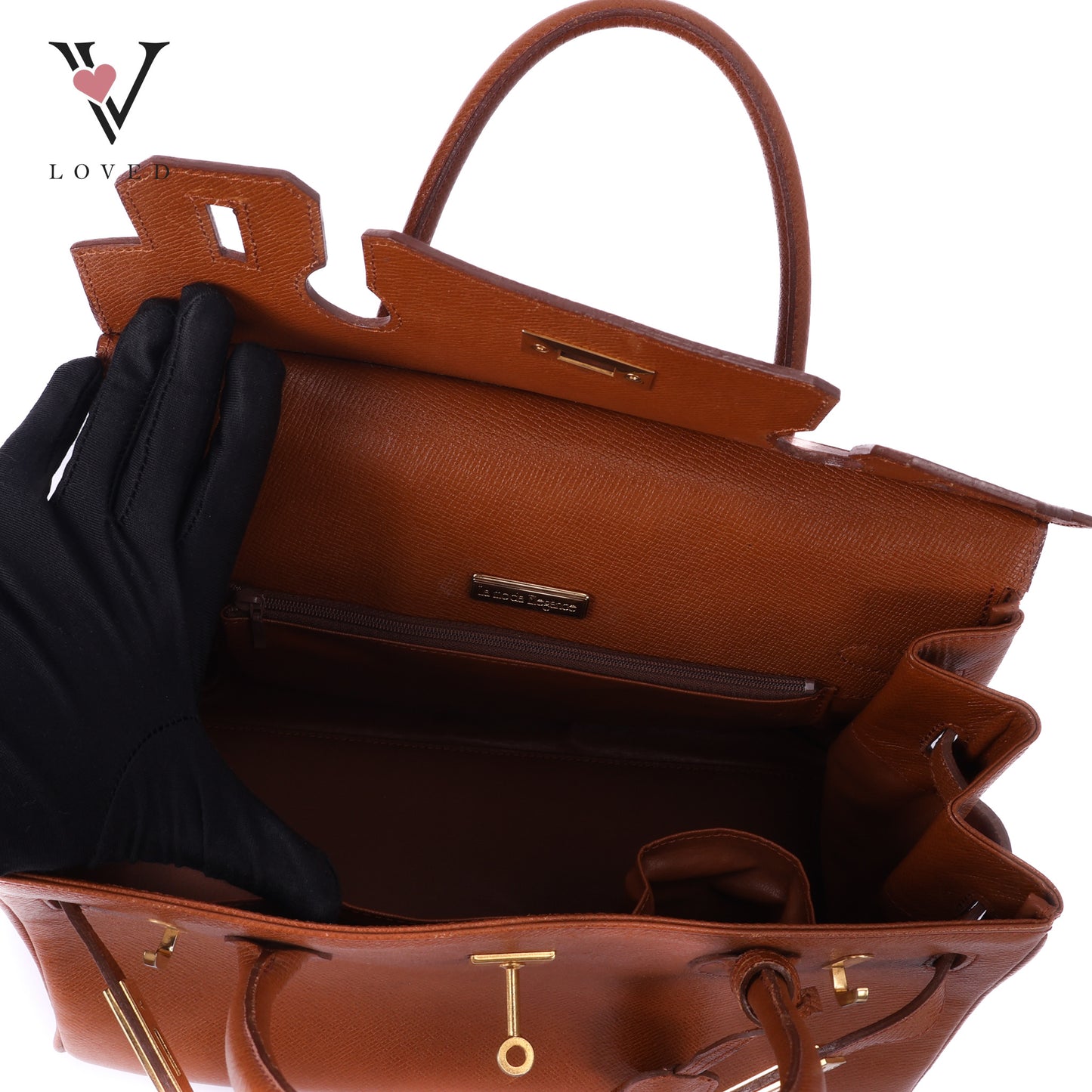 Handbag In Tan Leather Bag