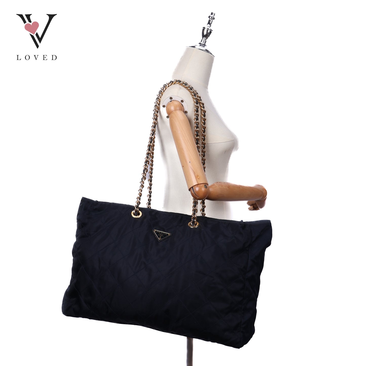 Tessuto Quilted Chain Shoulder Bag